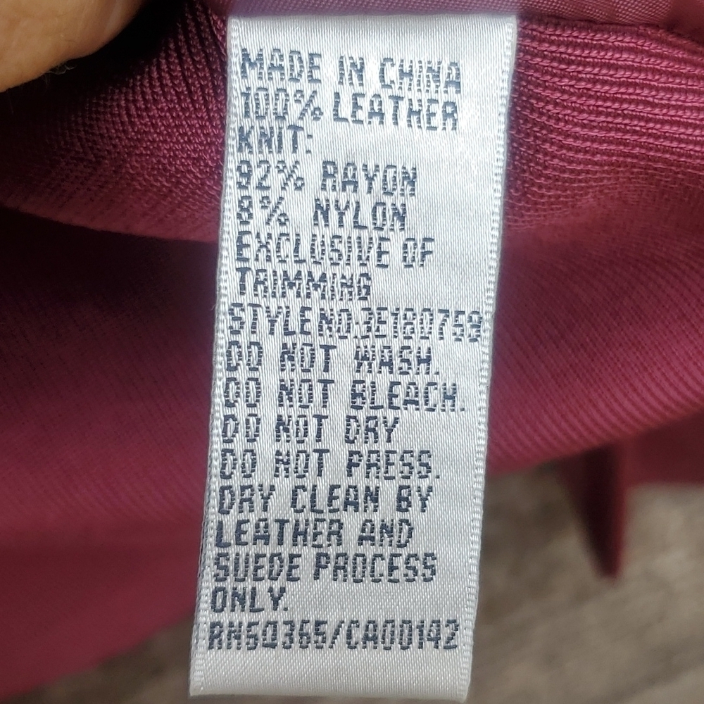 Nygard Leather and Sweater jacket Small zip front - Picture 6 of 7
